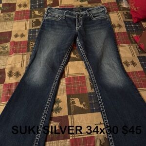 34x30 Silver jeans